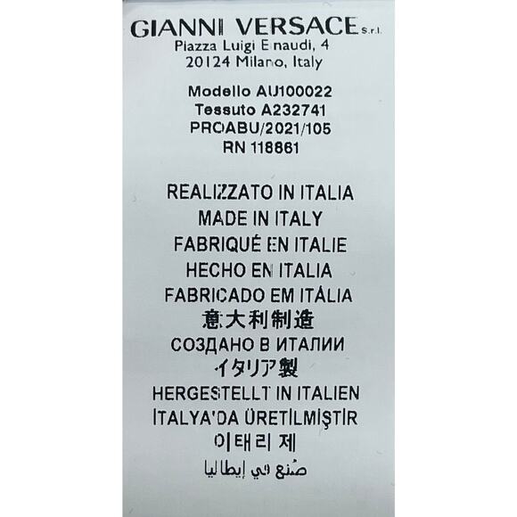 M2-10 VERSACE NWT Men's Greca Thong Underwear Cotton White Size 6/34-36/L - Picture 7 of 10